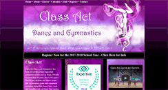 Desktop Screenshot of classactdanceandgym.com